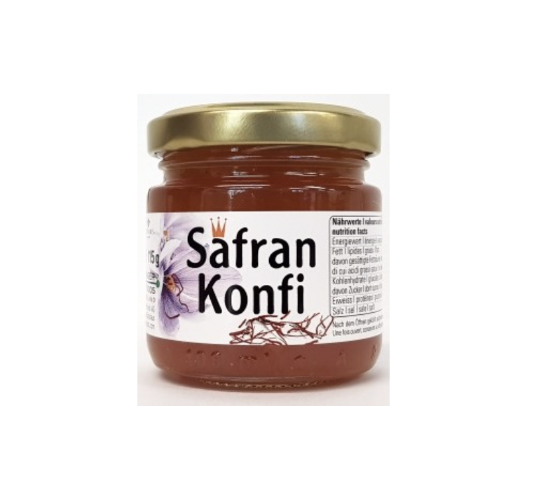 Safran Konfi im Glas