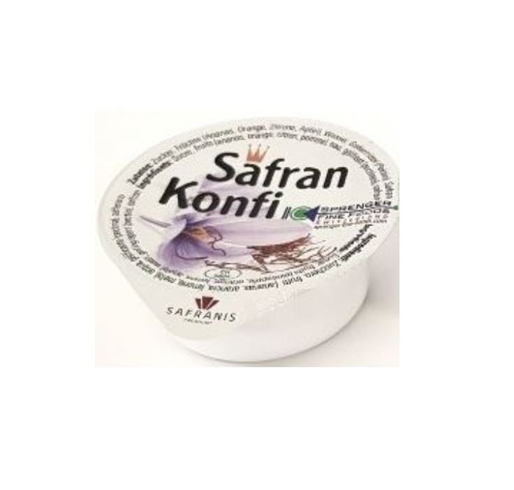 Safran Konfi in Plastik
