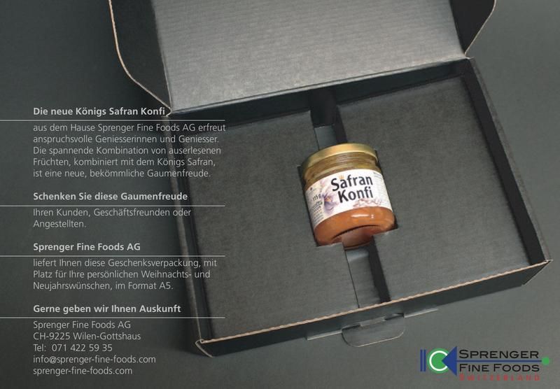 Safran Konfi in einer Geschenkverpackung